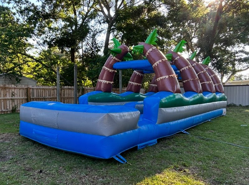 Dual Palm Trees Slip N Slide